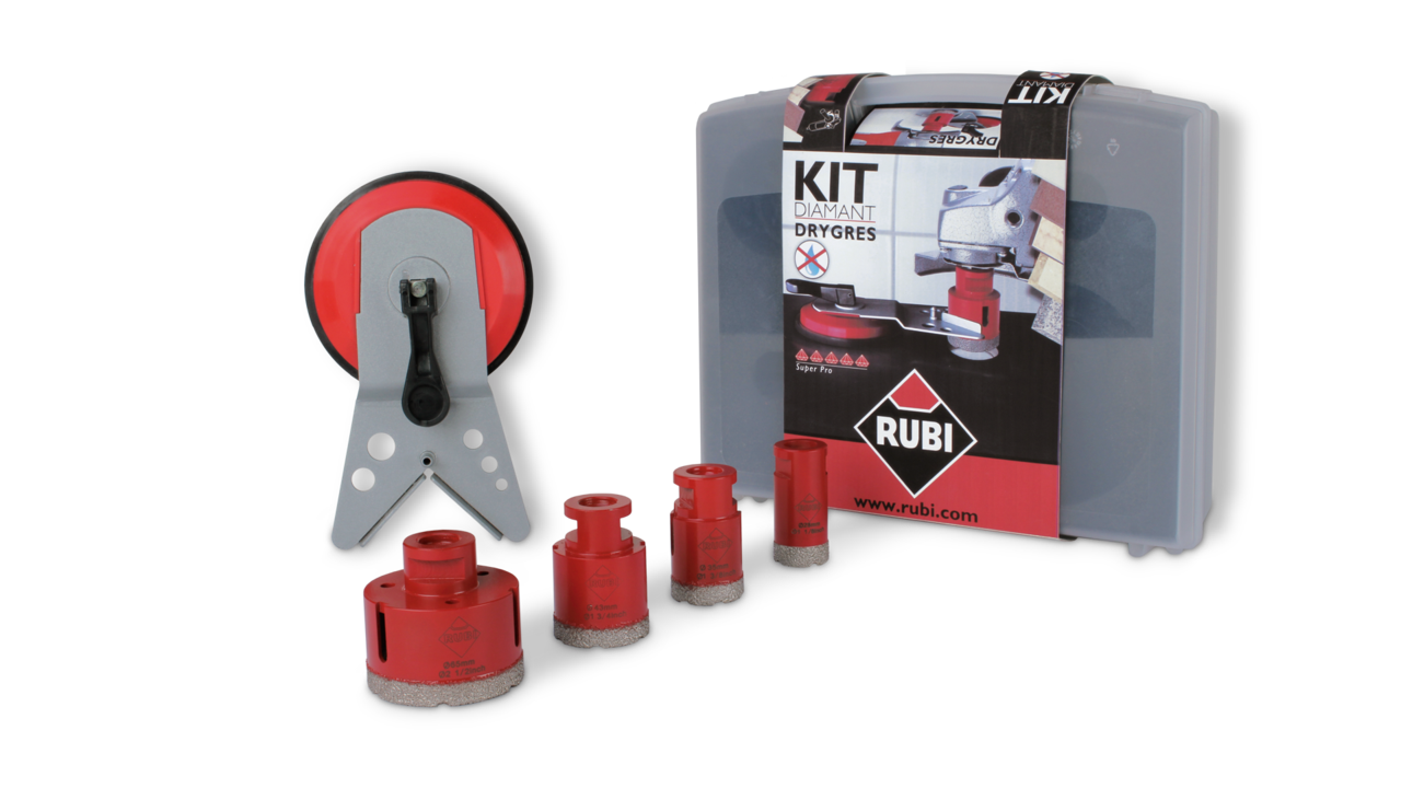 Rubi Drygres set kruna 28,35,43 i 68 mm+vakum vodilica