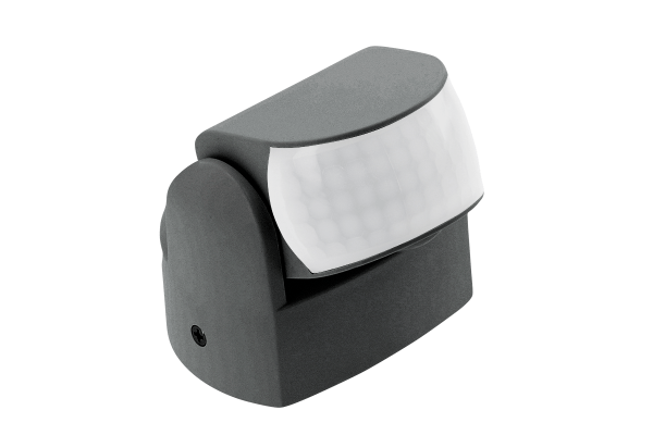 SENZOR 180°/360° 220V CRNI IP65 DOMET 12M