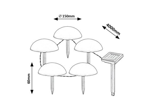 SOLARNA LED PODNA SVJETILJKA TREPPIO SET (5) - Image 3