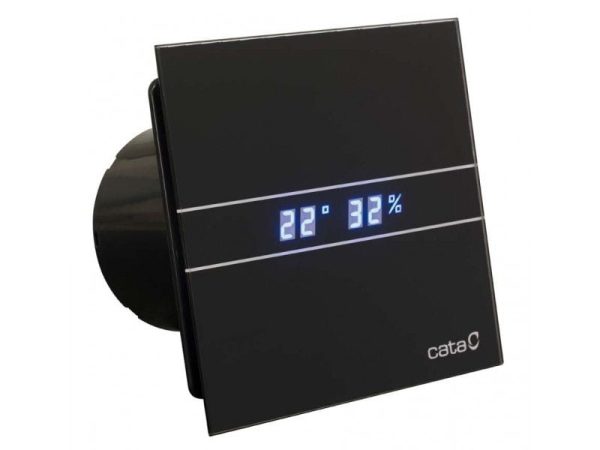 KUPAONSKI VENTILATOR CATA TIMER-HIDRO FI100 CRNI