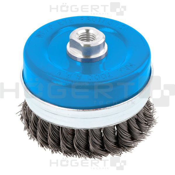 ČETKA ČELIČNA LONČASTA 0,5mm fi100mm ZA KUTNU BRUSILICU M14