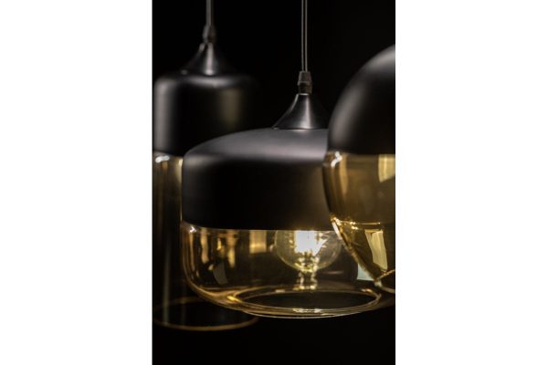 VISEĆA SVJETILJKA LENDER E27 CRNA IP20 - Image 2