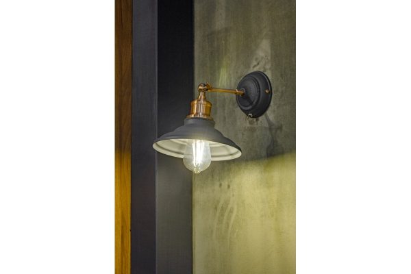 ZIDNA SVJETILJKA LORET P SIVA IP20 - Image 2