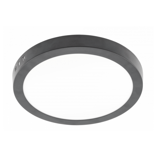 NADGRADNI OKRUGLI LED PANEL ORIS 24w 3000k CRNI