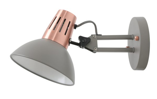 ZIDNA SVJETILJKA ARTEMIA E27 SIVA IP20