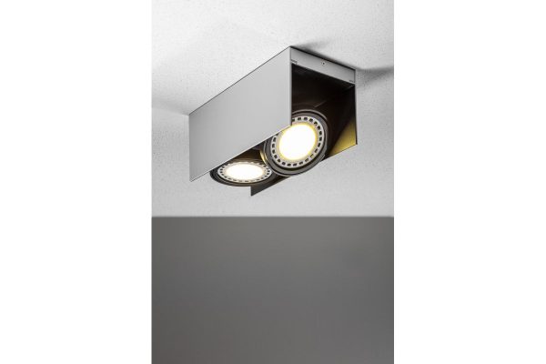 STROPNA SVJETILJKA VERSO 2XGU10 BIJELO/CRNA IP20 - Image 2