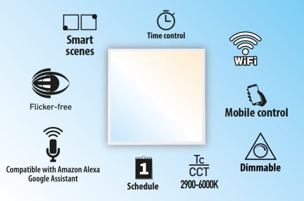 UGRADNI LED PANEL LIBRA WIFI CCT DIMABILAN 40W 60X60 - Image 3