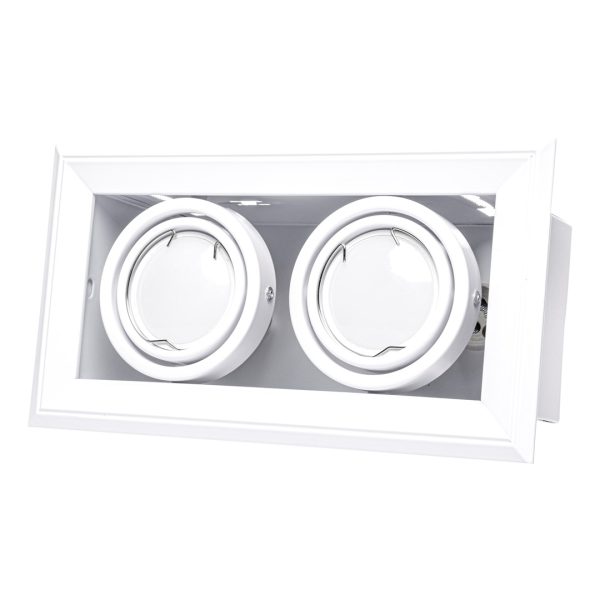 BLOCCO BIJELA UGRADNA SVJETILJKA 2x7W GU10 LED