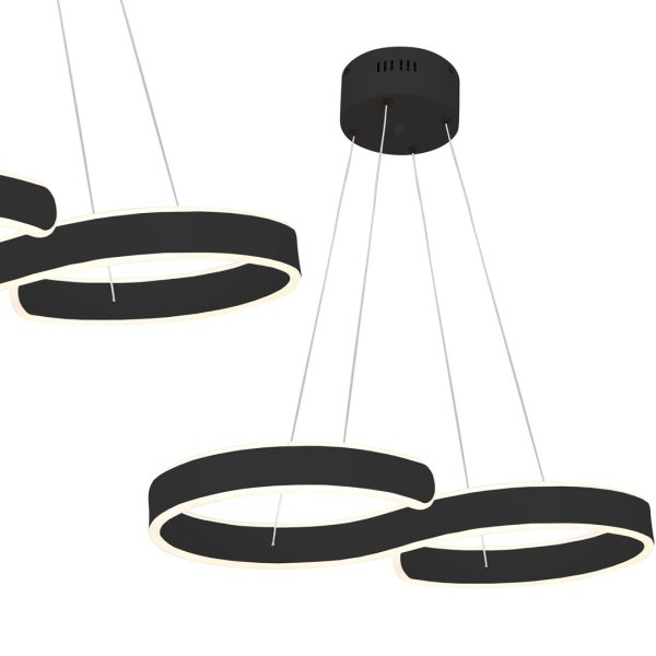 LED viseća svjetiljka INFINITY CRNA 60W