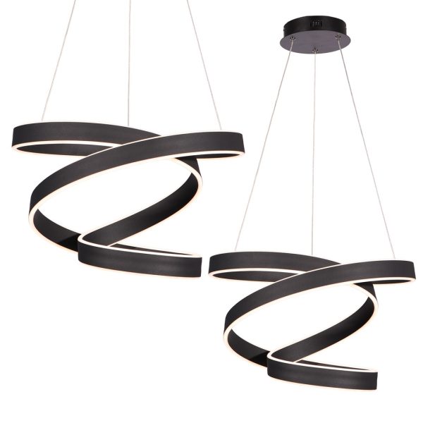 ANDROMEDA BLACK viseća lampa 100W LED