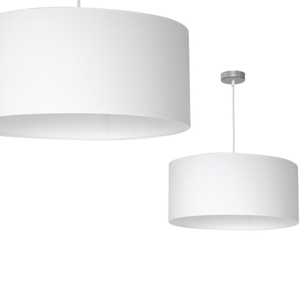 CASINO BIJELA/KROM viseća lampa 1xE27