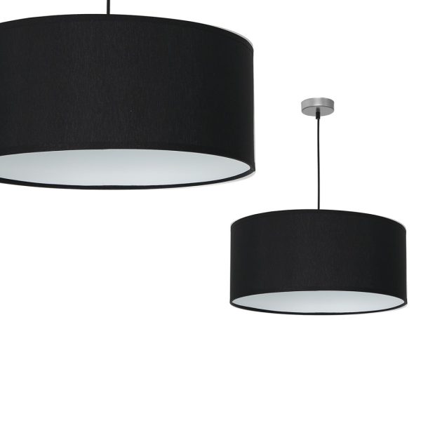 CASINO BLACK/KROM viseća lampa 1xE27