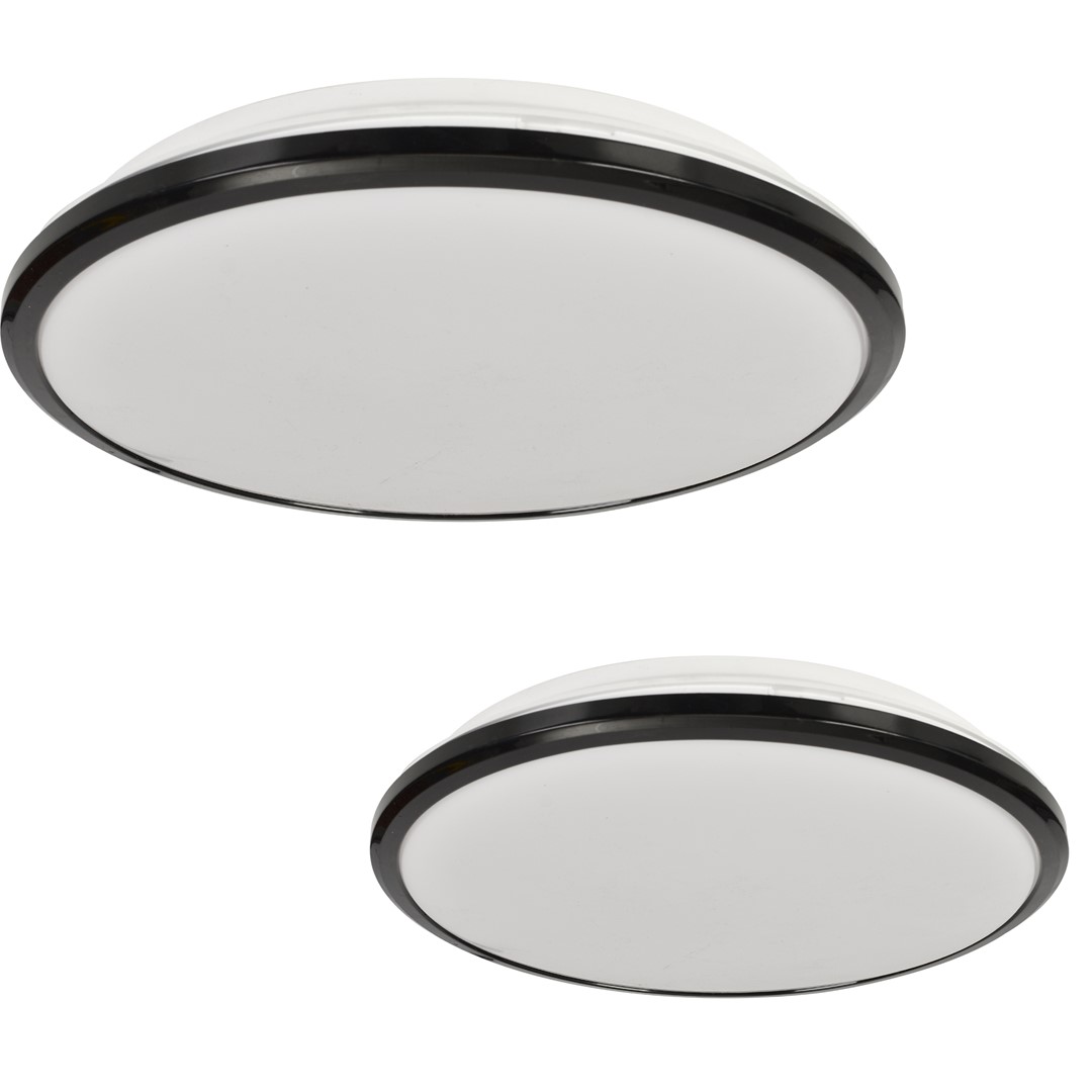 Plafon TERMA BLACK 18W LED IP44 ?280 mm