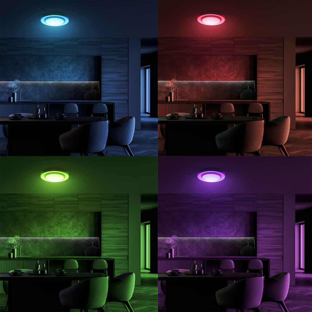 NAOMI SMART stropna svjetiljka 380 mm 24W LED RGB - Slika 4