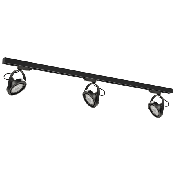 Set sabirnica 3xLugar (AR111-GU10) + vodilica 1,5m - crna