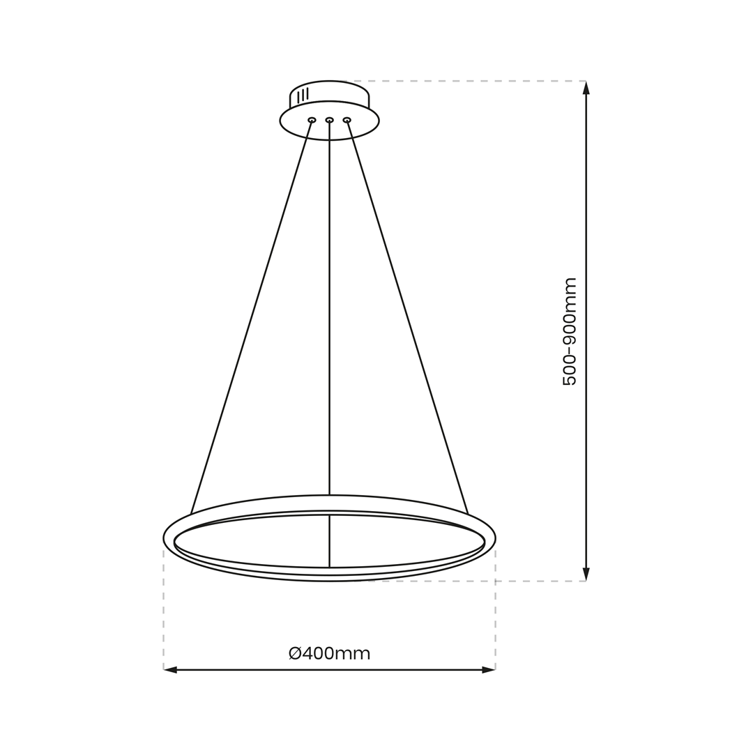 LED viseća svjetiljka ROTONDA KROM 27W - Image 5