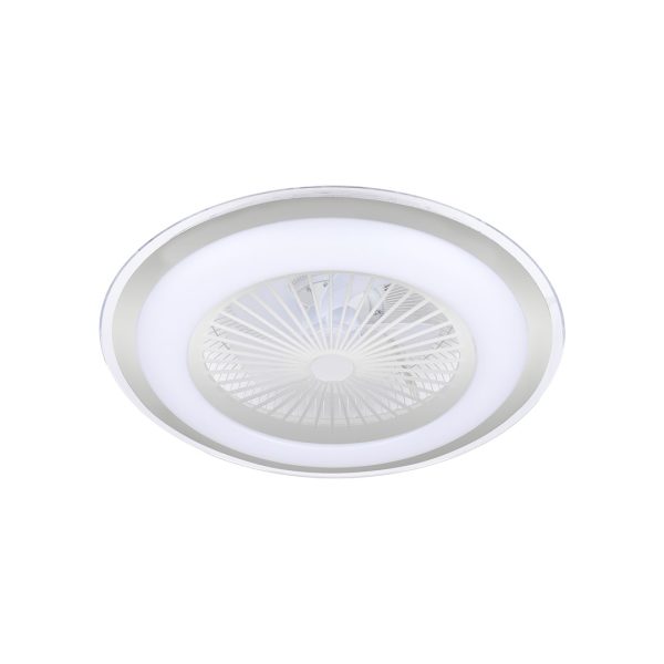 ZONDA SILVER 48W LED stropna svjetiljka s ventilatorom