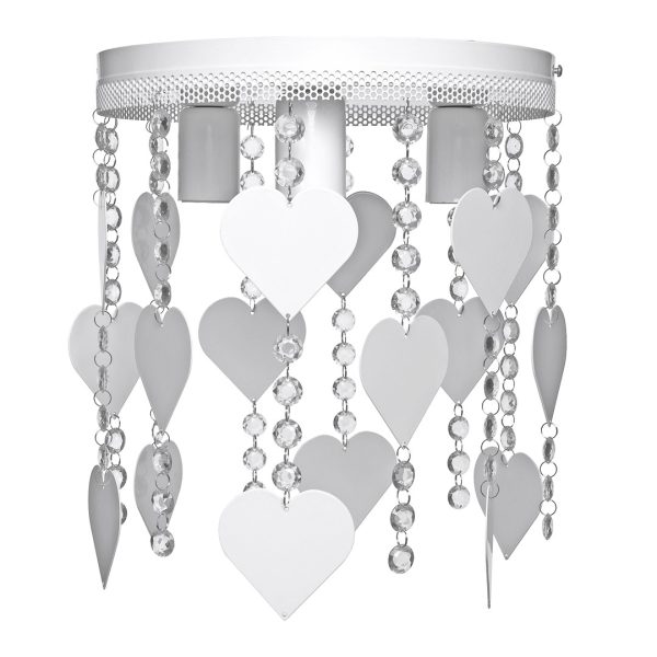 CORAZON WHITE Stropna svjetiljka 3xE27