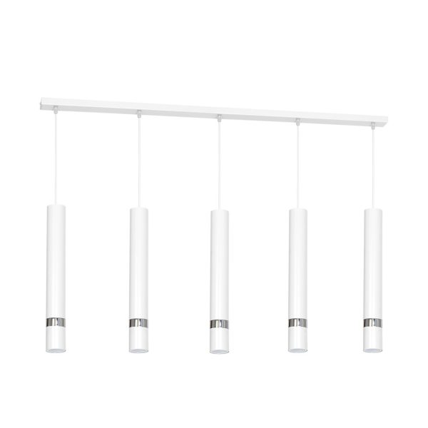 Lampa wisząca JOKER WHITE/CHROME 5xGU10