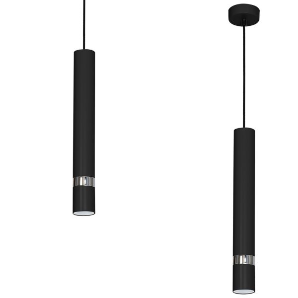 JOKER CRNI/KROM 1xGU10 viseća lampa