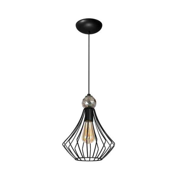JEWEL BLACK viseća lampa 1xE27