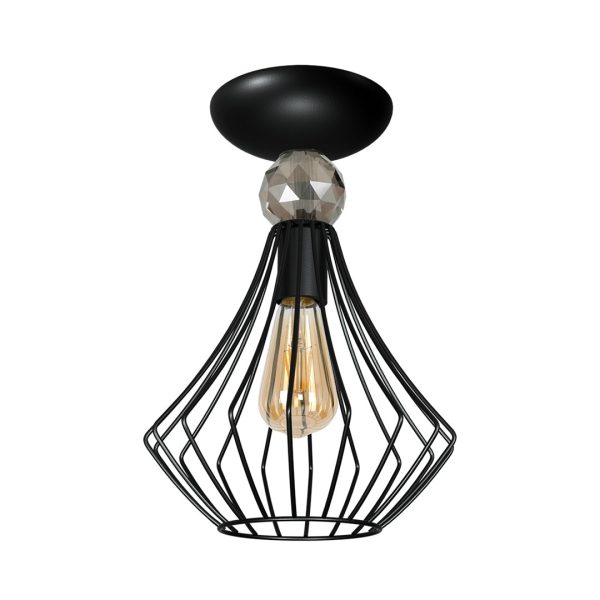 JEWEL BLACK stropna svjetiljka 1xE27