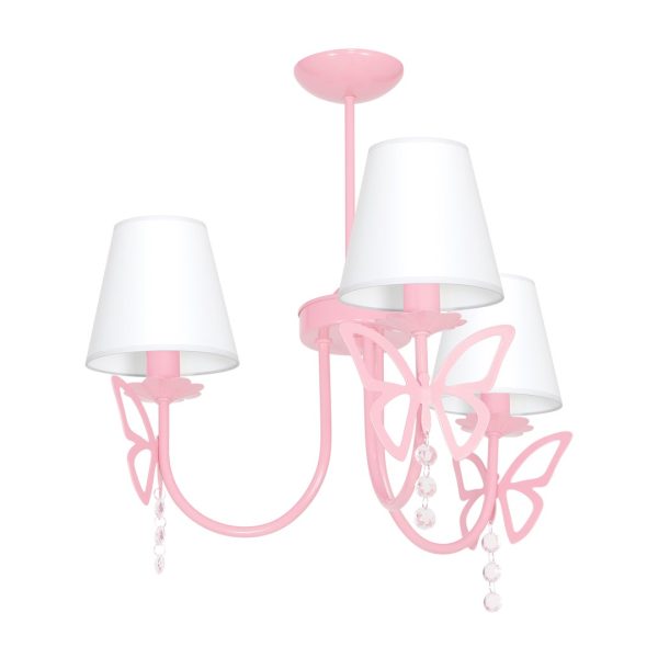 CHARLOTTE PINK luster 3xE14