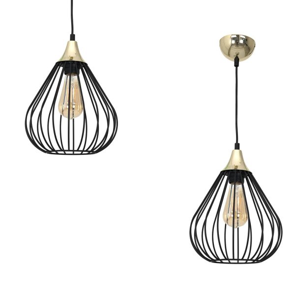 KANE BLACK viseća lampa 1xE27