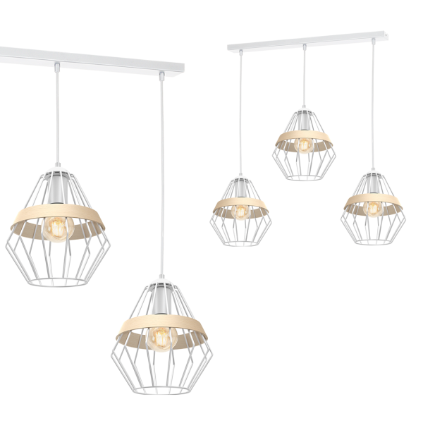Viseća lampa CLIFF WHITE 3xE27