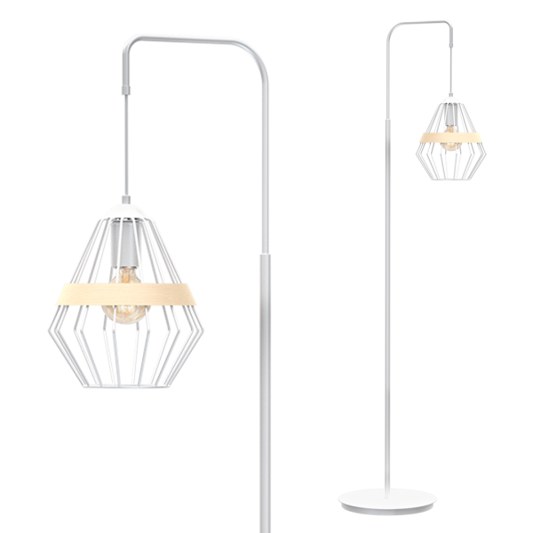 CLIFF WHITE podna lampa 1xE27
