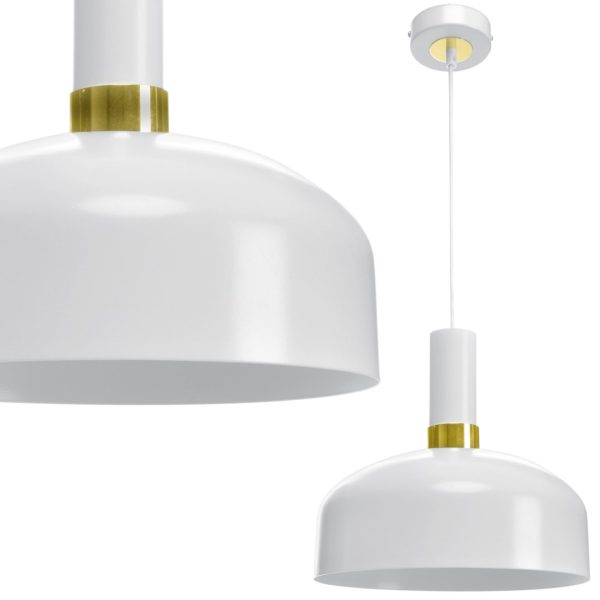 MALMO WHITE/GOLD viseća lampa 1xE27