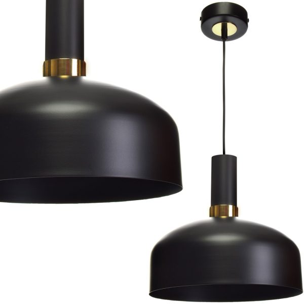 MALMO BLACK/GOLD viseća lampa 1xE27