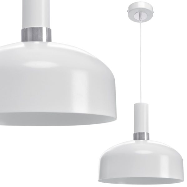 MALMO BIJELA/KROM viseća lampa 1xE27