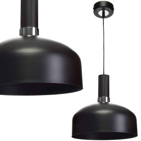 MALMO BLACK/KROM viseća lampa 1xE27