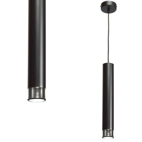 DANI CRNI/KROM viseća lampa 1xGU10