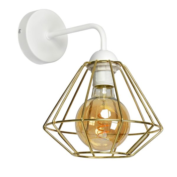 LUPO WHITE/GOLD zidna lampa 1xE27