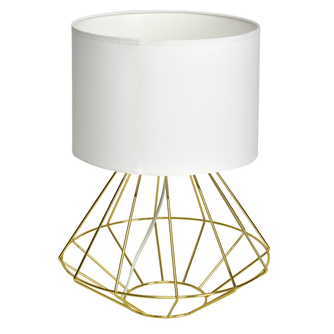 LUPO WITE/GOLD podna lampa 1xE27