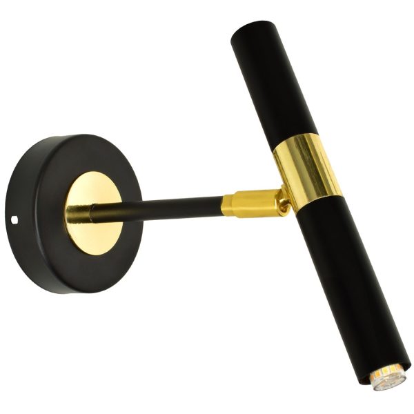 Zidna MONZA BLACK/GOLD 1xG9 8W