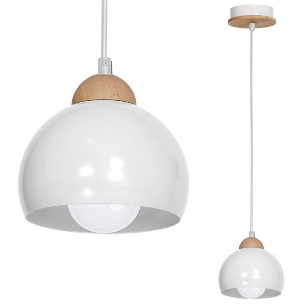 Viseća lampa DAMA WHITE 1xE27