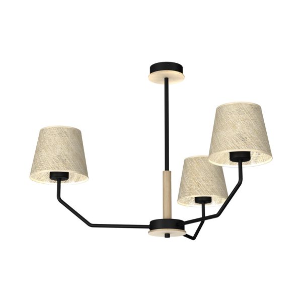 Viseća lampa ETNA crna 3xE27