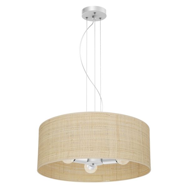 MARSHALL WHITE / RATAN viseća lampa 3xE27
