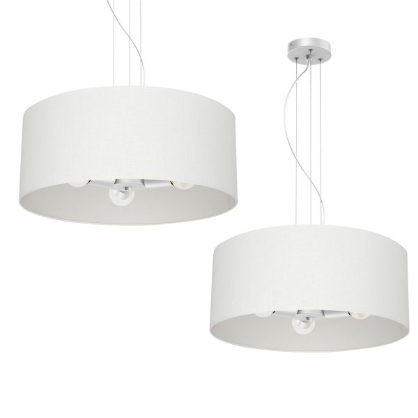 Lampa sufitowa ALBION BIEL / BAWEŁNA 3xE27  ?50cm