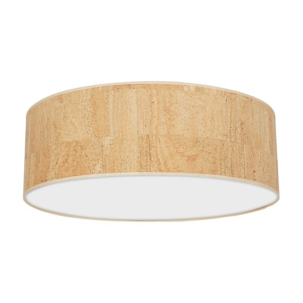 Lampa sufitowa CORK White/Cork 3xE27  ?60cm