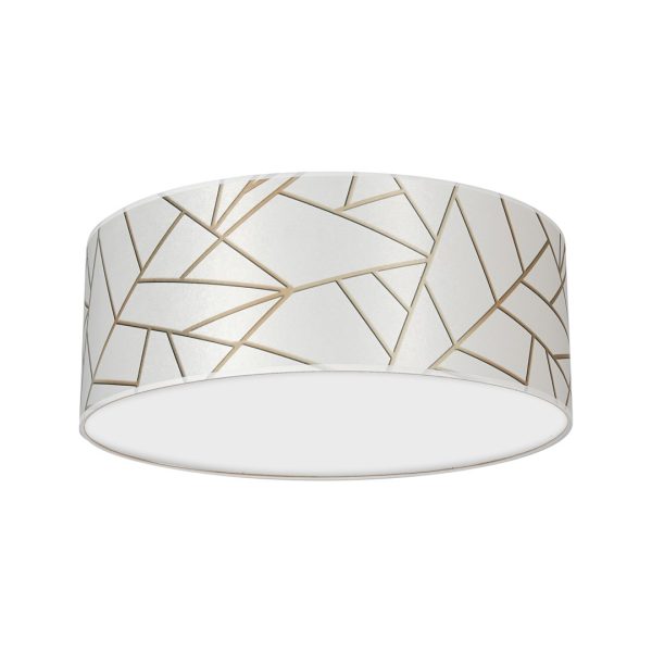Lampa sufitowa ZIGGY WHITE White/Gold 2xE27 ?40cm