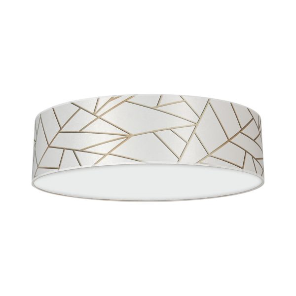 Lampa sufitowa ZIGGY WHITE White/Gold 3xE27 ?50cm