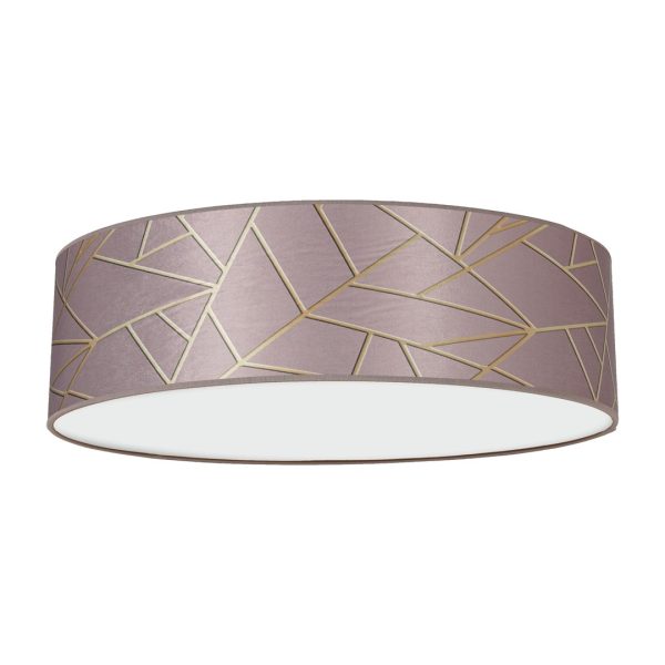 Lampa sufitowa ZIGGY PINK Gold/Pink 3xE27 ?50cm