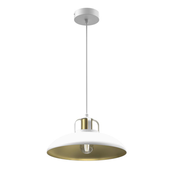 FELIX WHITE/GOLD viseća lampa 1xE27