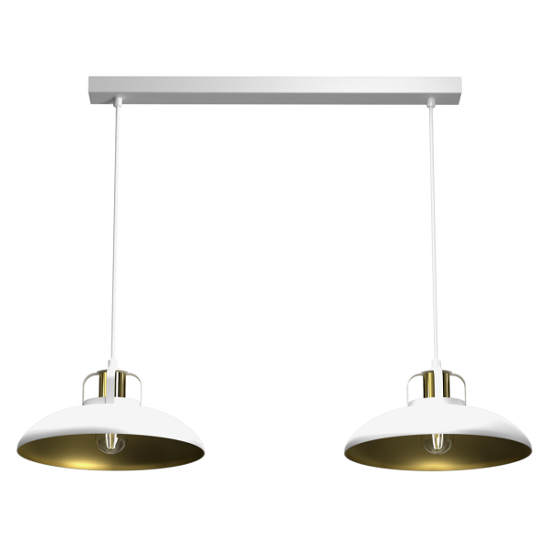 FELIX WHITE/GOLD viseća lampa 2xE27