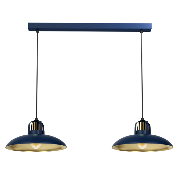 FELIX NAVY BLUE/GOLD viseća lampa 2xE27