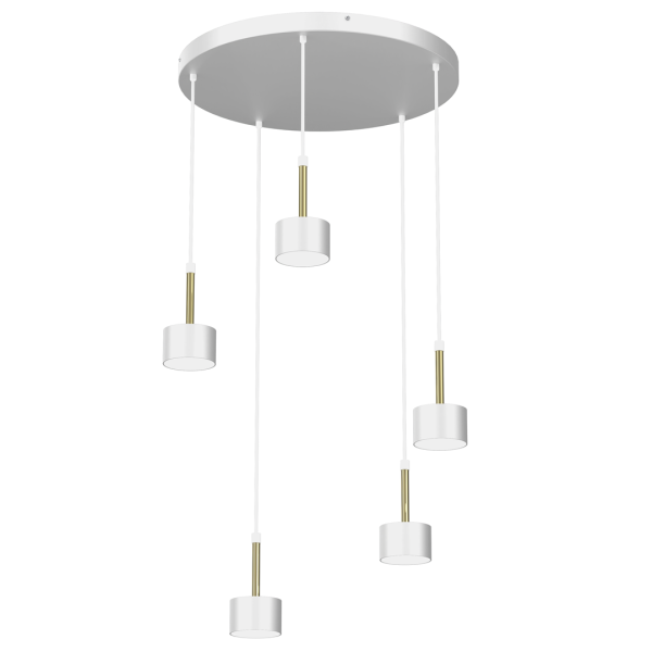 ARENA WHITE/GOLD 5xGX53 viseća lampa